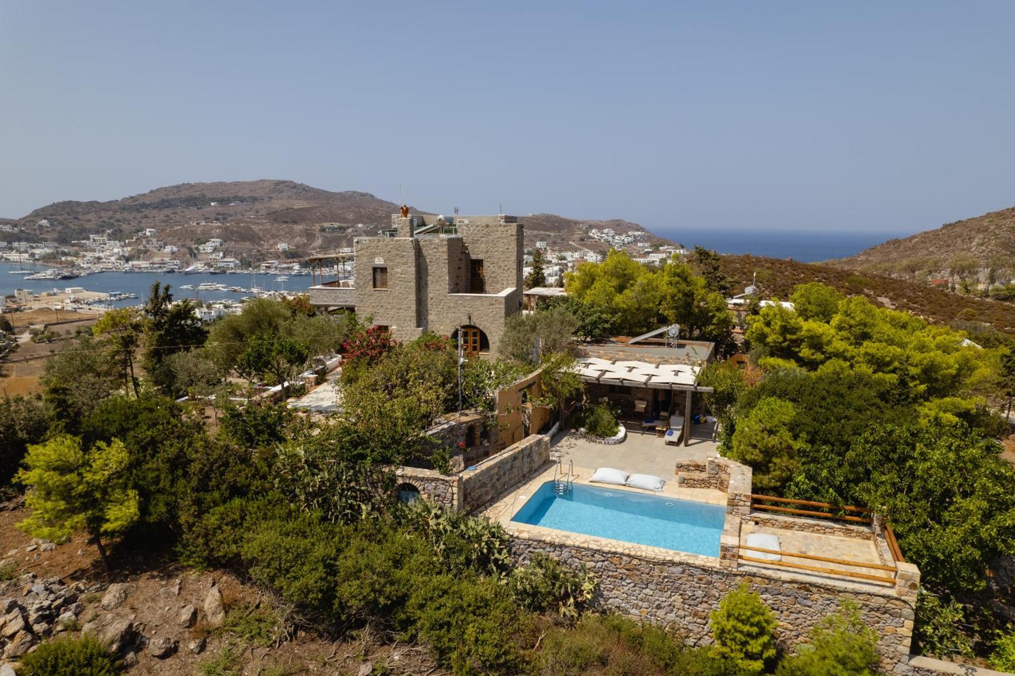 Blue Vista Patmos Villa Skala  Ngoại thất bức ảnh